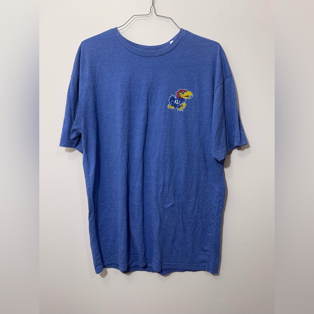 Kansas Jay Hawks Supporter Tee KU Fans Women’s Size Large
